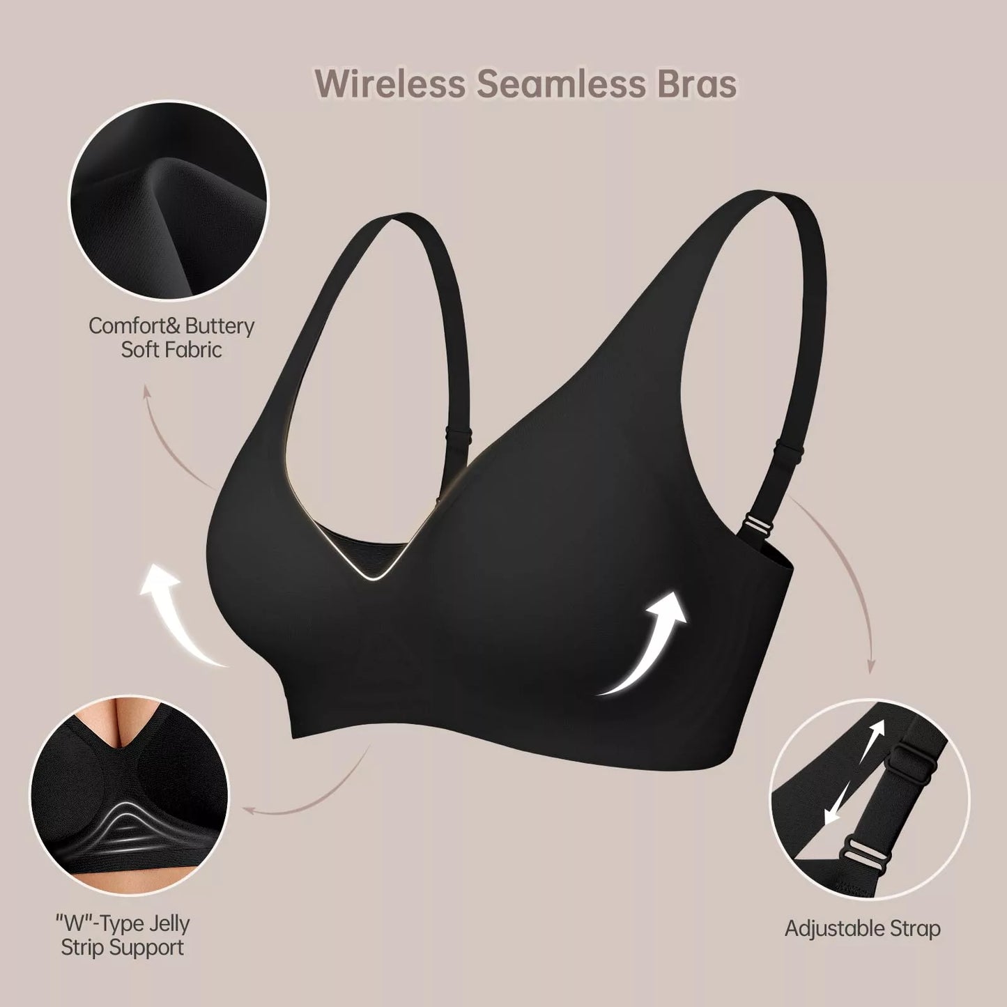 Magic Lift & Comfort: Deep V Wireless Everyday Bra