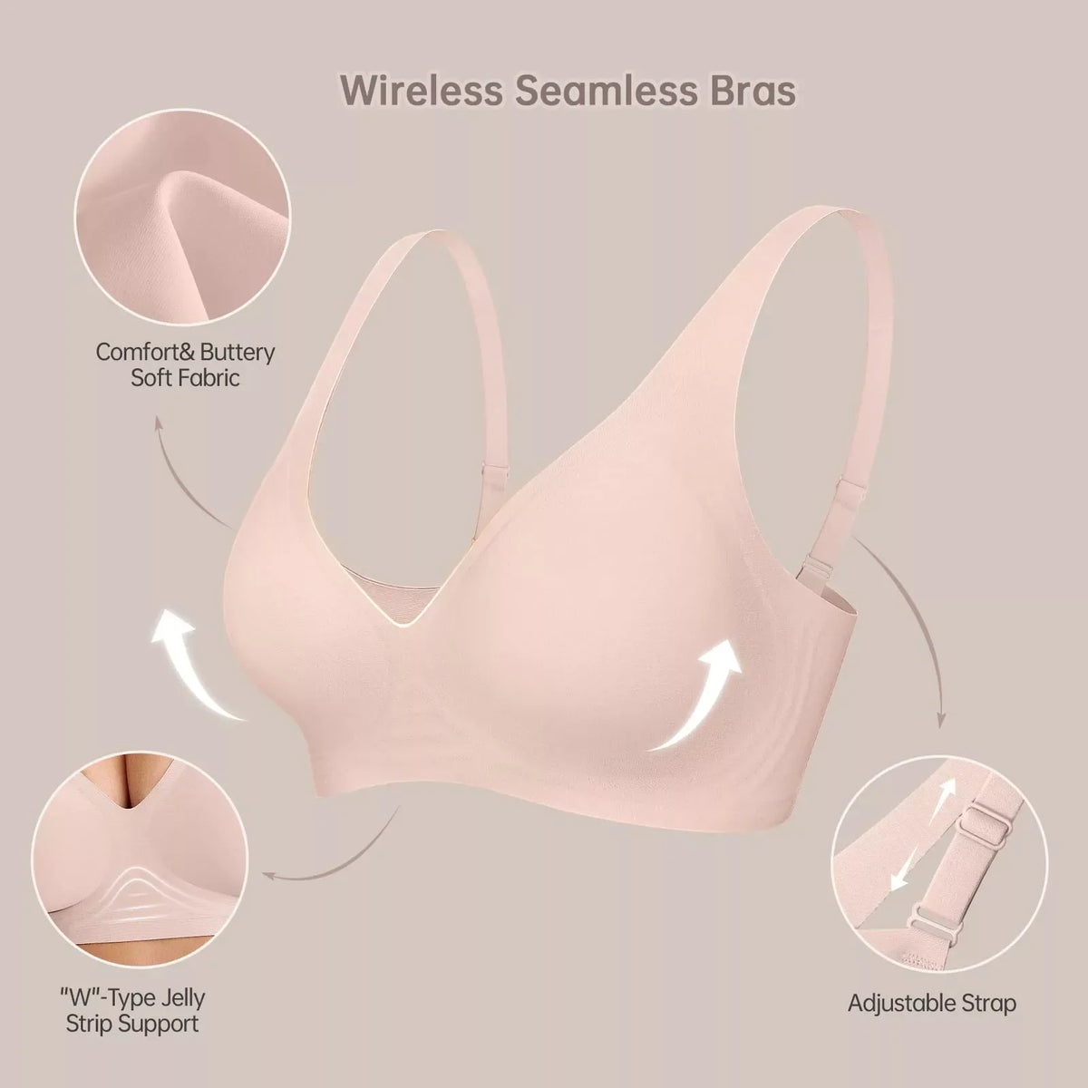 Magic Lift & Comfort: Deep V Wireless Everyday Bra