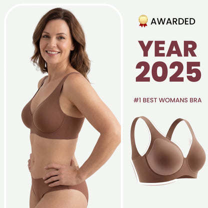 VUE® Jelly Deep-V Wireless Push Up Bra